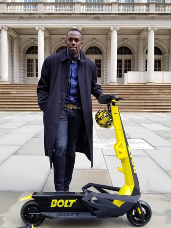 Usain Bolt, current world record holder in the 100-meter dash.