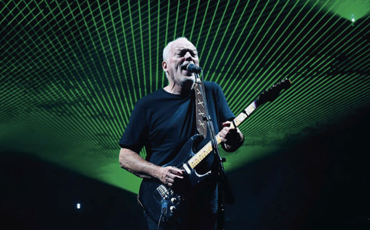 David Gilmour and his prized Black Strat