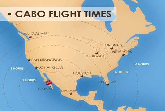 Cabo Flight Times from North America